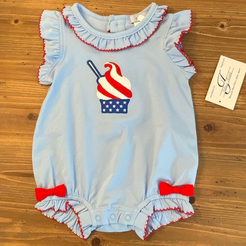 Ishtex‎ Patriotic Girl's bubble NWT size 6mo